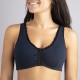 Brassiere Bleu Marine volant Noir