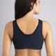 Brassiere Bleu Marine volant Noir