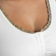 Brassière en Coton Bio "Lison" [Ivoire] volant Beige