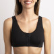 Brassière "Lison" [Noir] à bretelles en Coton Bio