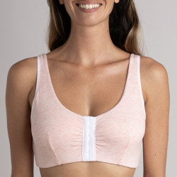 Brassière en Coton Bio "Lison" [ROSE chiné]